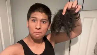 I buzzed my hair off (lost vlog)