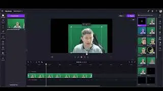 recording and greenscreening in clipchamp