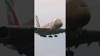 SPECIAL DELIVERY! Emirates Courier Express Livery Airbus A380-800 🇦🇪✈️ #Emirates #Airbus #Aviation