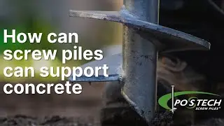 How can screw piles can support concrete?
