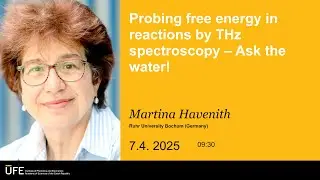 BioED webinar 39 - Martina Havenith - Probing free energy in reactions by THz spectroscopy...