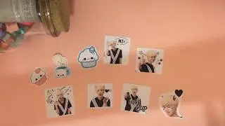 DIY Sticker made with contact paper and printer (easily accessible to students)