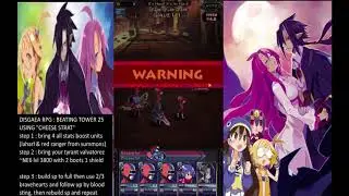Disgaea RPG - Tower 25 Tyrant Valvatorez cheese strat