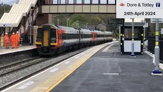 Trains at Dore & Totley Station (24/04/2024)