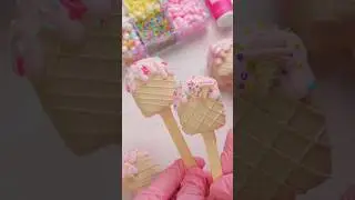 Ice Cream Cone Popsicle Cake Pops for Summer!🍦🩷🌞