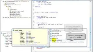 ABAP in Eclipse Tutorials - Using code completion and signature templates