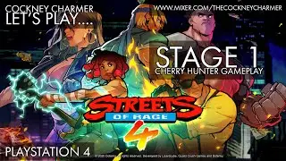 Streets of Rage 4: Stage 1 - Cherry Hunter Gameplay │ PlayStation 4 │