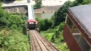 Johnstown Pennsylvania incline with car from the top to the bottom! Built 1891