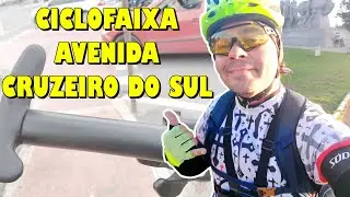 Na CICLOFAIXA da AV. CRUZEIRO DO SUL em S&atilde;o Paulo - Alison de Bike