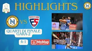 HIGHLIGHTS MOMAP NAPOLI-FORTITUDO POMEZIA 4-1 #napolifutsal #divisionecalcioa5