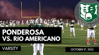Ponderosa Varsity 2025 vs. Rio Americano 10.17.25