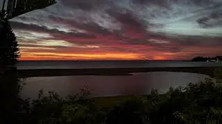 Early morning at Terrigal. Colourful clouds sunrise. The Skillion. ￼