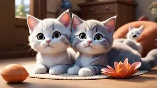 Three Snoring Kittens Dream in Hats | Cozy Bedtime Song for Kids | Gentle Nursery Rhyme
