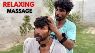 ASMR || SAJJU MASTER MOST RELAXING DEEP SLEEP MASSAGE | NECK CRACKS & TAPPING MASSAGE |