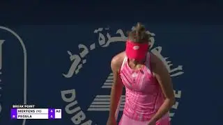 Hot Shot: Elise Mertens' Passing Shot - 2021 Dubai Duty Free Tennis Championships