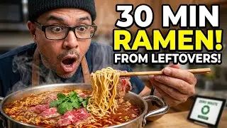 Leftover Birria &rarr; Ramen in 30 Min (Hot-Pot Finish) | Something Out of Nothing