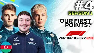 F1 MANAGER 23 | Williams CAREER MODE #4 | OUR FIRST POINTS?! | F1 Manager 2023 #f1manager23