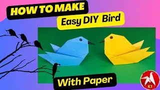 🕊️ How fast can you fold a beautiful paper bird? make it in 6 minutes ⏳ Easy tutorial for beginners!