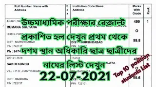 HS Result 2021 news today|WB HS Result out 2021|West Bengal Higher Secondary result 2021 online|news