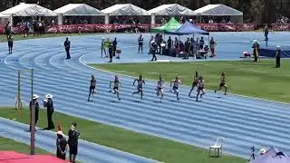 100m U14yrs Women Final, Australian All Schools Championships, WA Athletics Stadium, Perth 8/12/2019