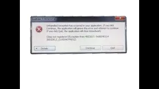LedEdit class not registered Error Solution