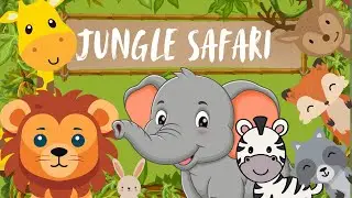 Jungle Safari Adventure 🐘🦁| Wild and Free Animals | Kids Animal Song