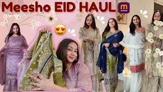 🌙 Meesho Eid Haul | Festive & Wedding Heavy Suits | Up to 80% Off! ✨