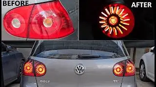 Как оформить задние светодиодные фонари для Volkswagen Golf 5