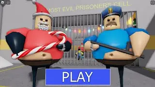 🎅 CHRISTMAS UPDATE BARRY 🎁 NEW SCARY OBBY FULL GAMEPLAY (ROBLOX)