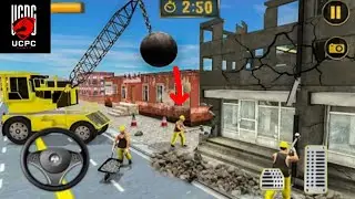 Wrecking Crane House Moving - Excavator Construction Simulator 2024 - Android GamePlay🔥