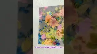 Flowers patterns soft lenticular fabric sheets sew onto clothes - lenticular printing on fabrics