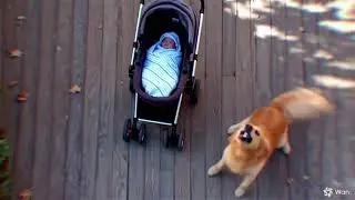 Dog protect his baby from tiger 🐯