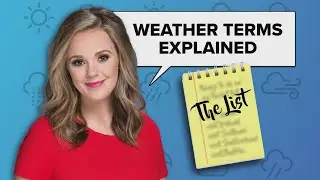 The List: Weather terms explained, according to Morgan Kolkmeyer