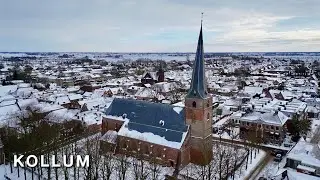 🇳🇱 Kollum in de Sneeuw 2026 | Friesland by Drone | Holland Travel