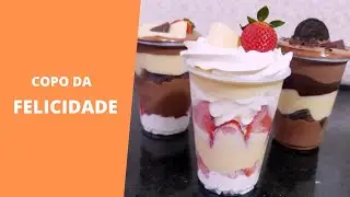 Venda Copo da Felicidade com  Brownie e creme de Alpino e creme branco trufado- conquiste clientes