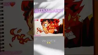 tanjiro sun breathing drawing
