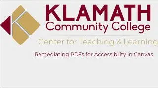 FACULTY: Remediating PDFs for Accessibility in Canvas