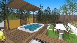 Plano Backyard Spa and Outdoor Living - Revised Concept
