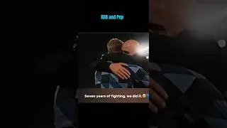 Kevin de bruyne and Pep Guardiola 🥹