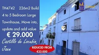29K, 5 Bed, 226m2 build move in and update Town Property for sale in Spain, inland Andalucia TH4742