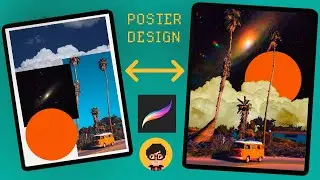 How to create Digital Surrealism Poster Design in Procreate Ipad Pro 2020 | DESIGNING POSTER