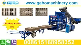 QT4 20 maxi standard zigzag Interlocking brick making machine in Kwekwe Bulawayo Harare Zimbabwe