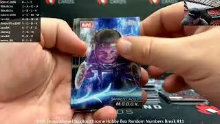01.07.2026 2025 Topps Marvel Studios Chrome Hobby Box Random Numbers Break #11