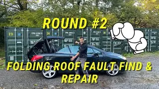 PT4 AGAIN!!! How to DIY fault find & repair cabriolet folding roof Peugeot 308 GTi cc 156 THP 1.6i