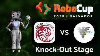 TIGERs Mannheim vs. ZJUNlict (Knock-Out Stage) at RoboCup 2025 in Salvador, Brazil