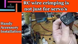 RC crimp connectors for servo and LED installation