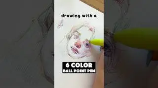 Why don&rsquo;t ballpoint pens come in more colors?🤔✍️#drawing #ballpointpen #crosshatching #sketch