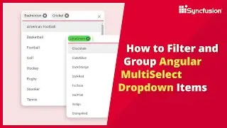 Как фильтровать и группировать элементы раскрывающегося списка Angular MultiSelect