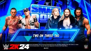 WWE 2K24: THE SHIELD против THUGANOMICS (Джон Сина) и PUNKANOMICS (CM Панк) - Матч с гандикапом