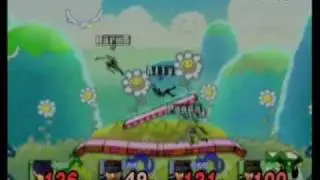 SSBB LoLiS1 - Doubles - Renegade Hot_ArmS (Green) vs Ally SamuraiPanda (Blue) 1